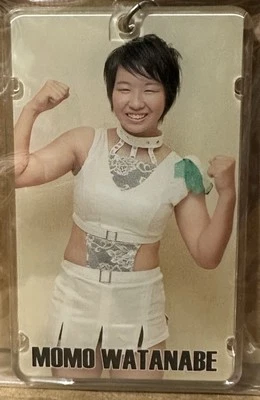 NEW Momo Watanabe Vintage Stardom Acrylic Rectangle Keychain SP RARE AEW HATE - Image 1 of 2