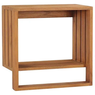 Porta Asciugamani a Parete 35x20x35 cm Legno Massello di Teak Bagno vidaXL - Immagine 1 di 4