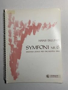 Noten. Eklund. Symfoni No. 8. Sinfonia Grave per Orchestra.  Partitur. - Picture 1 of 1