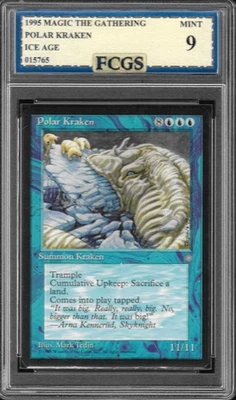 1995 MTG Ice Age Polar Kraken Graded FCGS 9 MINT - Image 1 of 2