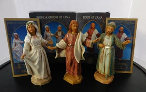 Fontanini 5" Maßstab Braut & Bräutigam und Jesus zu Kana Hochzeit Leben Christi Set - Bild 1 von 10