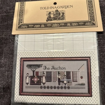 NIP Told In A Garden The Auction Cross Stitch Chart Pattern - Image 1 of 4