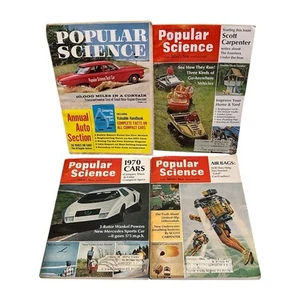 4 Popular Science 1960s Magazine Lot 1960 & 1969 - Picture 1 of 9