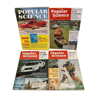 4 Popular Science 1960s Magazine Lot 1960 & 1969 - Image 1 of 4