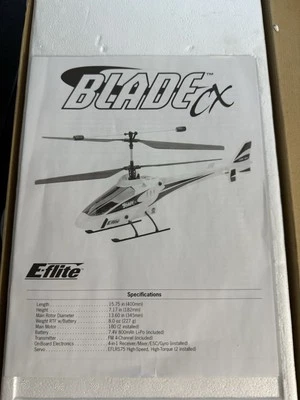 Blade Cx HELICOPTER With Transmitter - Image 1 of 3