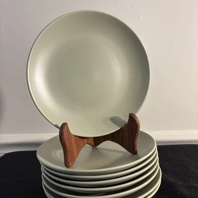 IKEA Sweden Pastel Green 7 1/2” Appetizer Plates Set Of 8 - Image 1 of 3