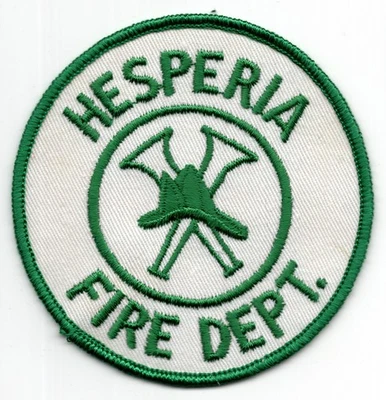 Patch Hesperia (San Bernardino County) CA c1970 Fire Department Vintage 3” - Image 1 of 3