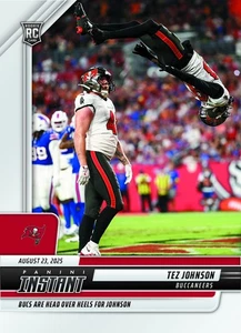 2025 Panini Instant Tez Johnson ROOKIE CARD 1/159 Tampa Bay Buccaneers #47 RC 🔥 - Picture 1 of 2
