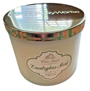 Vela perfumada Bath & Body Works White Barn EUCALIPTO COMO NUEVA 3 mechas 14,5 OZ. NUEVO. - Imagen 1 de 7