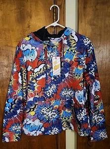 NWT Drill Clothing Oh Snap Comic Book Hoodie :MSRP $58 Pop Art Streetwear - (S) - Picture 1 of 3