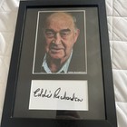 Eddie Richardson gangster SIGNED A4 Framed montage. 