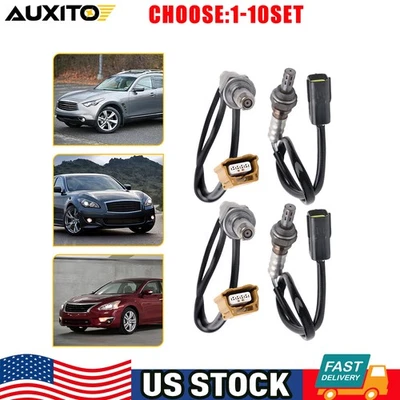 Sensores de oxígeno O2 aguas arriba y aguas abajo OEM para Nissan 370Z Infiniti G37 3,5 L 4-20X Foto 1 de 4