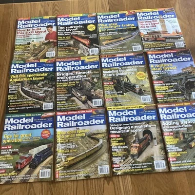 Model Railroader Magazine 2006 Full Lot of 12 Train Hobbyist Miniature - Image 1 of 4