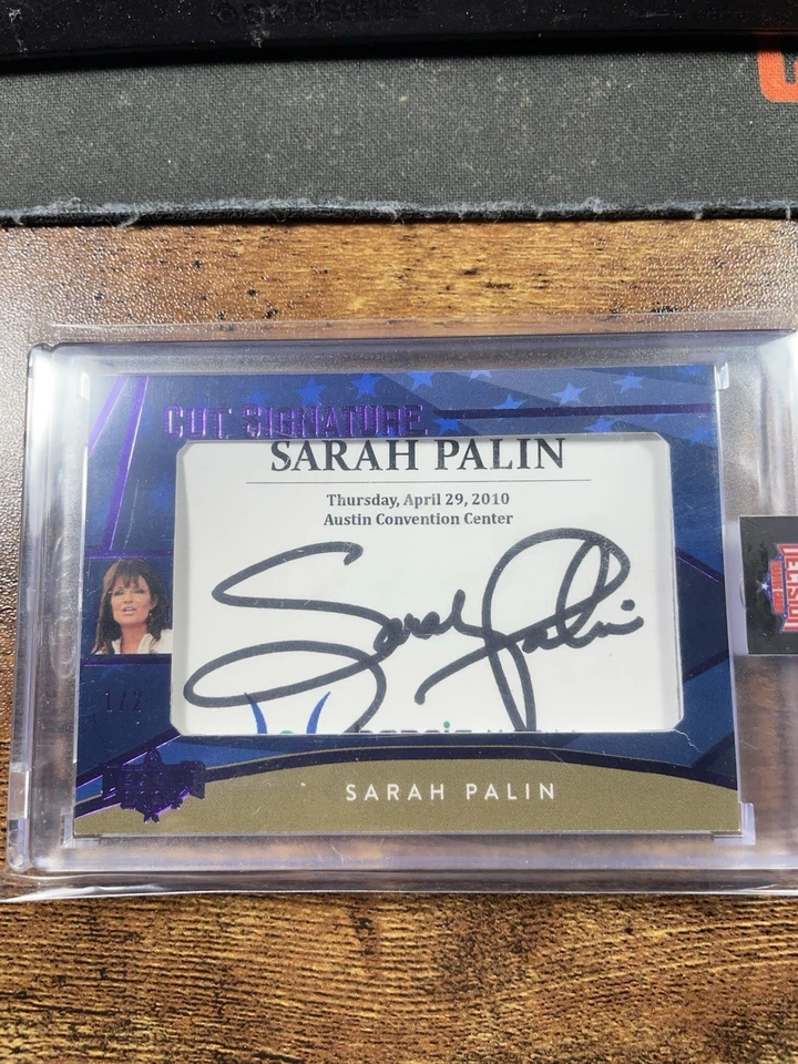 2024 DECISIÓN SARAH PALIN CORTE PÚRPURA FIRMA AUTOMÁTICA/2 - Imagen 1 de 2