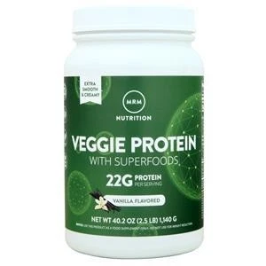 MRM Veggie Protein with Superfoods Vanilla 2,5 lbs - Imagem 1 de 1