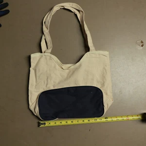 New Canvas Shopping Tote Bag, Beach Totes, Reusable Grocery - Picture 1 of 3