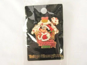 SUPER RARE!!MINNIE MOUSE PIN TOKYO DISNEY RESORT PIN TDR CHRISTMAS FANTAY  2004  - Picture 1 of 2