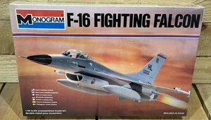 Monogram F-16 Fighting Falcon Military Jet 1/48 Model Kit #5421 1980 NEW SEALED - Picture 1 of 16