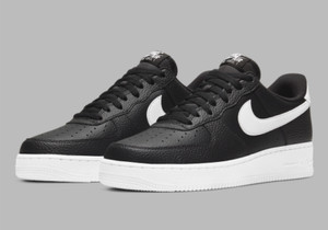 nike white & black air force 1 an20 trainers youth