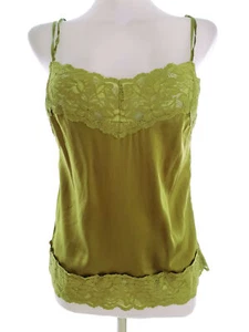 H&m T. 36 Verde Blusa Seta Senza maniche - Picture 1 of 5