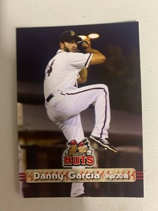 Danny Garcia Card 2018 Modesto Nuts Team Card