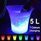 7 colors LED Ice Bucket 5L Wine champagne Beer Drink Cooler for Party Bar Gift