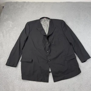 Caravelli Blazer Mens 60L Black Polyester Suit Jacket Sport Coat - Picture 1 of 14