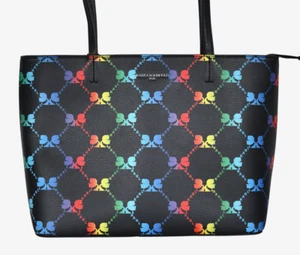 Neu KARL LAGERFELD MAYBELLE Umhängetasche schwarz mehrfarbig Karl Logo - Bild 1 von 13