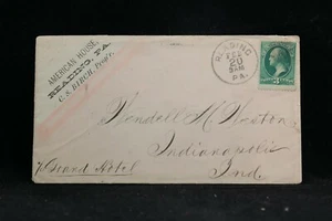 Pennsylvania: Reading 1880 (circa) American House Hotel Advertising Cover - Picture 1 of 2