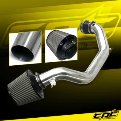 Para 03-06 Honda Accord 2.4L 4cyl Pulido Entrada de Aire Frío + Cubierta de Filtro Negro Foto 1 de 2