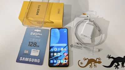 Xiaomi Poco M3 Gelb / Dual SIM 128 GB + 128 GB microSD / 6000 mAh / wie NEU OVP - Bild 1 von 4