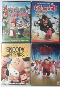 Dvd Ralfh Spaccatutto + Gnomeo E Giulietta + Ferdinand + Snoopy & Friends Film - Foto 1 di 9