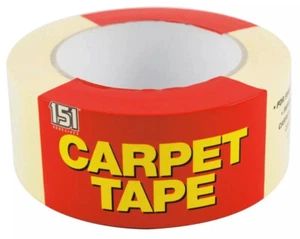 CINTA ADHESIVA FUERTE MULTIUSOS DOBLE CARA CINTA PARA ALFOMBRAS RESISTENTE 48 x 25m - Imagen 1 de 5