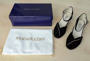 Werner Kern Damen Tanzschuhe Ilona Samtziege Leder schwarz (Gr. 5) - NEU ! - Bild 1 von 5