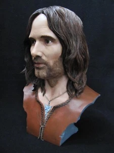 LOTR ARAGORN BUST 1/2. PAINTED RESIN KIT. VIGGO MORTENSEN.THE LORD OF THE RINGS. - Imagen 1 de 11