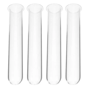 4 Pcs Hydroponic Test Tube Propagation Vase Desktop Glass Planter - Picture 1 of 12
