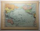 1952 Vintage PACIFIC OCEAN Antique Atlas Map Encyclopedia Britannica World Atlas
