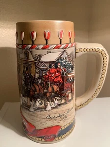 1986 Series "B" In Town Anheuser Busch Budweiser Beer Stein Mug Clydesdales - Picture 1 of 5