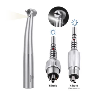 Dental Fiber Optic LED High Speed Handpiece/Quick Coupler 4Hole/6Hole Fit KAVO - Picture 1 of 36