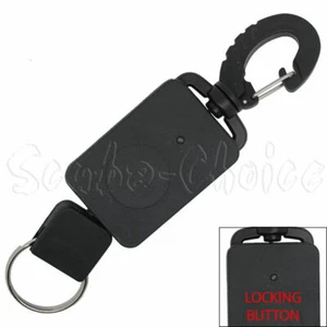 Scuba Diving Rebounding Style Compact Locking Retractor, Extends up to 18" - Picture 1 of 1