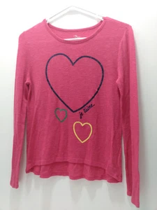 Children's Place Pink Heart Long Sleeve Sweater Size With Glitter XL - Picture 1 of 2