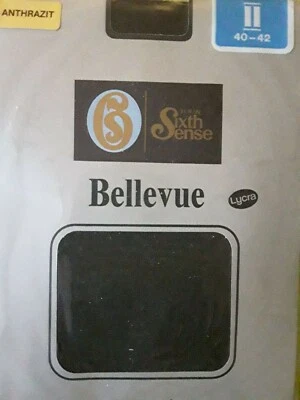 C&A Glanzstrumpfhose Größe II 40/42 Sixth Sense "Bellevue" 15den Anthrazit Lycra - Bild 1 von 4