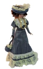 Porcelein Victorian Lady in blue dress