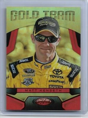 2016 PANINI CERTIFIED MATT KENSETH GOLD TEAM PARALLEL CARD #GT17 ~ 75/75 UNIQUE - Image 1 of 2