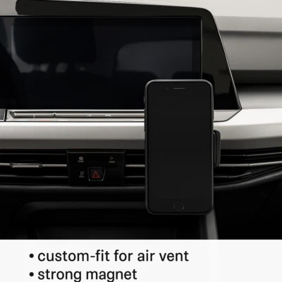 Magnetische Handyhalterung für VW Golf 8 – Perfekt integrierte Lüftungshalterung - Bild 1 von 4