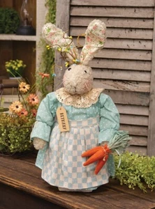 Primitive Farmhouse Bethany Bunny Doll Figurine- Easter Decor-20"H - Picture 1 of 2