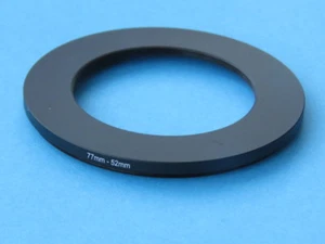 77mm to 52mm Step Down Step-Down Ring Camera Filter Adapter Ring 77mm-52mm - Picture 1 of 3