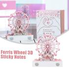 3D Memo Pad Art, Ferris Wheel 3D Colorful Kawaii Sticky Notes Lot Z3