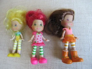 Vintage SSC Strawberry Shortcake Hasbro 3 Mini Dolls  2008 Lot - Picture 1 of 4