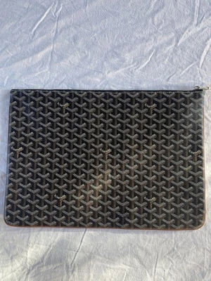 Goyard Leather Laptop Bag / Document Sleeve - Image 1 of 4